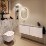 Mondiaz Toiletmeubel Ture Dlux | 120 cm | Meubelkleur Rosee | Eden wastafel Glace Links | Zonder kraangat - Thumbnail 3
