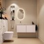 Mondiaz Toiletmeubel Ture Dlux | 120 cm | Meubelkleur Rosee | Eden wastafel Glace Links | Zonder kraangat - Thumbnail 4