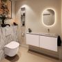 Mondiaz Toiletmeubel Ture Dlux | 120 cm | Meubelkleur Rosee | Eden wastafel Glace Rechts | Zonder kraangat - Thumbnail 3