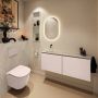 Mondiaz Toiletmeubel Ture Dlux | 120 cm | Meubelkleur Rosee | Eden wastafel Opalo Links | Zonder kraangat - Thumbnail 3