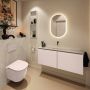 Mondiaz Toiletmeubel Ture Dlux | 120 cm | Meubelkleur Rosee | Eden wastafel Opalo Midden | Zonder kraangat - Thumbnail 3