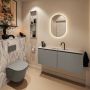Mondiaz Toiletmeubel Ture Dlux | 120 cm | Meubelkleur Smoke | Eden wastafel Glace Midden | 1 kraangat - Thumbnail 3