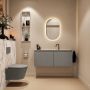Mondiaz Toiletmeubel Ture Dlux | 120 cm | Meubelkleur Smoke | Eden wastafel Glace Midden | 1 kraangat - Thumbnail 4