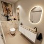 Mondiaz Toiletmeubel Ture Dlux | 120 cm | Meubelkleur Talc | Eden wastafel Frappe Rechts | 1 kraangat - Thumbnail 2