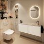 Mondiaz Toiletmeubel Ture Dlux | 120 cm | Meubelkleur Talc | Eden wastafel Frappe Rechts | 1 kraangat - Thumbnail 3