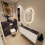 Mondiaz Toiletmeubel Ture Dlux | 120 cm | Meubelkleur Talc | Eden wastafel Lava Midden | Zonder kraangat - Thumbnail 2