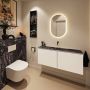 Mondiaz Toiletmeubel Ture Dlux | 120 cm | Meubelkleur Talc | Eden wastafel Lava Midden | Zonder kraangat - Thumbnail 3