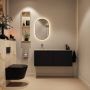 Mondiaz Toiletmeubel Ture Dlux | 120 cm | Meubelkleur Urban | Eden wastafel Frappe Links | Zonder kraangat - Thumbnail 4