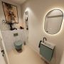 Mondiaz Toiletmeubel Ture Dlux | 40 cm | Meubelkleur Army | Eden wastafel Opalo Rechts | 1 kraangat - Thumbnail 2