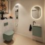 Mondiaz Toiletmeubel Ture Dlux | 40 cm | Meubelkleur Army | Eden wastafel Opalo Rechts | 1 kraangat - Thumbnail 3