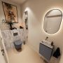 Mondiaz Toiletmeubel Ture Dlux | 40 cm | Meubelkleur Dark Grey | Eden wastafel Glace Links | Zonder kraangat - Thumbnail 2