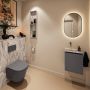 Mondiaz Toiletmeubel Ture Dlux | 40 cm | Meubelkleur Dark Grey | Eden wastafel Glace Links | Zonder kraangat - Thumbnail 3