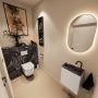 Mondiaz Toiletmeubel Ture Dlux | 40 cm | Meubelkleur Linen | Eden wastafel Lava Links | 1 kraangat - Thumbnail 2