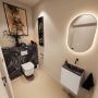 Mondiaz Toiletmeubel Ture Dlux | 40 cm | Meubelkleur Linen | Eden wastafel Lava Rechts | Zonder kraangat - Thumbnail 2