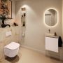 Mondiaz Toiletmeubel Ture Dlux | 40 cm | Meubelkleur Rosee | Eden wastafel Frappe Links | Zonder kraangat - Thumbnail 3