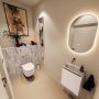 Mondiaz Toiletmeubel Ture Dlux | 40 cm | Meubelkleur Rosee | Eden wastafel Glace Links | Zonder kraangat - Thumbnail 2