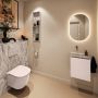 Mondiaz Toiletmeubel Ture Dlux | 40 cm | Meubelkleur Rosee | Eden wastafel Glace Links | Zonder kraangat - Thumbnail 3