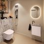 Mondiaz Toiletmeubel Ture Dlux | 40 cm | Meubelkleur Rosee | Eden wastafel Glace Rechts | 1 kraangat - Thumbnail 3