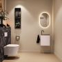 Mondiaz Toiletmeubel Ture Dlux | 40 cm | Meubelkleur Rosee | Eden wastafel Lava Rechts | 1 kraangat - Thumbnail 4