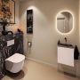 Mondiaz Toiletmeubel Ture Dlux | 40 cm | Meubelkleur Rosee | Eden wastafel Lava Rechts | Zonder kraangat - Thumbnail 3