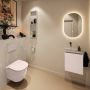 Mondiaz Toiletmeubel Ture Dlux | 40 cm | Meubelkleur Rosee | Eden wastafel Opalo Links | Zonder kraangat - Thumbnail 3
