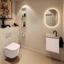 Mondiaz Toiletmeubel Ture Dlux | 40 cm | Meubelkleur Rosee | Eden wastafel Ostra Links | 1 kraangat - Thumbnail 3