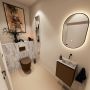 Mondiaz Toiletmeubel Ture Dlux | 40 cm | Meubelkleur Rust | Eden wastafel Glace Rechts | Zonder kraangat - Thumbnail 2
