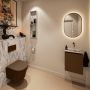 Mondiaz Toiletmeubel Ture Dlux | 40 cm | Meubelkleur Rust | Eden wastafel Glace Rechts | Zonder kraangat - Thumbnail 3