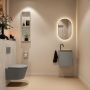 Mondiaz Toiletmeubel Ture Dlux | 40 cm | Meubelkleur Smoke | Eden wastafel Opalo Rechts | 1 kraangat - Thumbnail 4