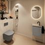 Mondiaz Toiletmeubel Ture Dlux | 40 cm | Meubelkleur Smoke | Eden wastafel Ostra Links | 1 kraangat - Thumbnail 3