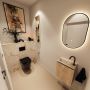 Mondiaz Toiletmeubel Ture Dlux | 40 cm | Meubelkleur Washed Oak | Eden wastafel Frappe Links | 1 kraangat - Thumbnail 2