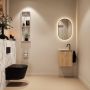Mondiaz Toiletmeubel Ture Dlux | 40 cm | Meubelkleur Washed Oak | Eden wastafel Glace Links | 1 kraangat - Thumbnail 4