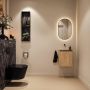 Mondiaz Toiletmeubel Ture Dlux | 40 cm | Meubelkleur Washed Oak | Eden wastafel Lava Midden | Zonder kraangat - Thumbnail 4