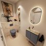 Mondiaz Toiletmeubel Ture Dlux | 60 cm | Meubelkleur Dark Grey | Eden wastafel Frappe Midden | Zonder kraangat - Thumbnail 2