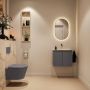 Mondiaz Toiletmeubel Ture Dlux | 60 cm | Meubelkleur Dark Grey | Eden wastafel Frappe Midden | Zonder kraangat - Thumbnail 4