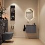 Mondiaz Toiletmeubel Ture Dlux | 60 cm | Meubelkleur Dark Grey | Eden wastafel Lava Links | 1 kraangat - Thumbnail 4