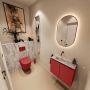 Mondiaz Toiletmeubel Ture Dlux | 60 cm | Meubelkleur Fire | Eden wastafel Glace Links | Zonder kraangat - Thumbnail 2