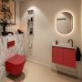 Mondiaz Toiletmeubel Ture Dlux | 60 cm | Meubelkleur Fire | Eden wastafel Glace Rechts | 1 kraangat - Thumbnail 3