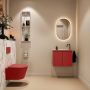 Mondiaz Toiletmeubel Ture Dlux | 60 cm | Meubelkleur Fire | Eden wastafel Glace Rechts | 1 kraangat - Thumbnail 4