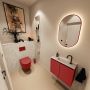 Mondiaz Toiletmeubel Ture Dlux | 60 cm | Meubelkleur Fire | Eden wastafel Ostra Midden | 1 kraangat - Thumbnail 2