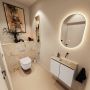 Mondiaz Toiletmeubel Ture Dlux | 60 cm | Meubelkleur Linen | Eden wastafel Frappe Rechts | Zonder kraangat - Thumbnail 2