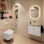 Mondiaz Toiletmeubel Ture Dlux | 60 cm | Meubelkleur Linen | Eden wastafel Frappe Rechts | Zonder kraangat - Thumbnail 3