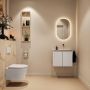 Mondiaz Toiletmeubel Ture Dlux | 60 cm | Meubelkleur Linen | Eden wastafel Frappe Rechts | Zonder kraangat - Thumbnail 4