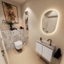 Mondiaz Toiletmeubel Ture Dlux | 60 cm | Meubelkleur Linen | Eden wastafel Glace Midden | 1 kraangat - Thumbnail 2