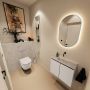 Mondiaz Toiletmeubel Ture Dlux | 60 cm | Meubelkleur Linen | Eden wastafel Opalo Midden | Zonder kraangat - Thumbnail 2