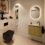 Mondiaz Toiletmeubel Ture Dlux | 60 cm | Meubelkleur Oro | Eden wastafel Frappe Rechts | 1 kraangat - Thumbnail 3