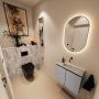 Mondiaz Toiletmeubel Ture Dlux | 60 cm | Meubelkleur Plata | Eden wastafel Glace Midden | Zonder kraangat - Thumbnail 2
