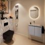 Mondiaz Toiletmeubel Ture Dlux | 60 cm | Meubelkleur Plata | Eden wastafel Glace Midden | Zonder kraangat - Thumbnail 3