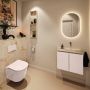 Mondiaz Toiletmeubel Ture Dlux | 60 cm | Meubelkleur Rosee | Eden wastafel Frappe Rechts | Zonder kraangat - Thumbnail 3