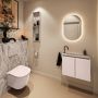 Mondiaz Toiletmeubel Ture Dlux | 60 cm | Meubelkleur Rosee | Eden wastafel Glace Links | 1 kraangat - Thumbnail 3